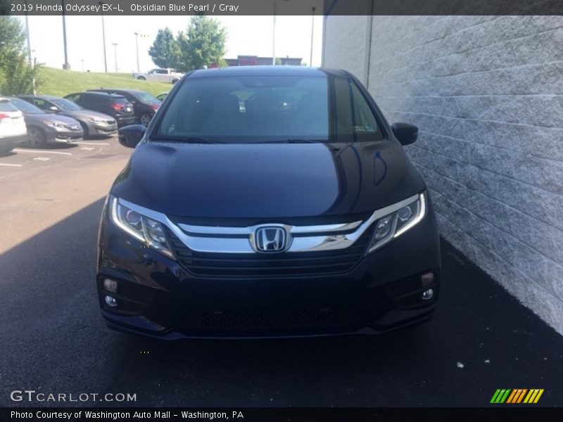 Obsidian Blue Pearl / Gray 2019 Honda Odyssey EX-L