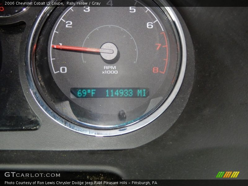 Rally Yellow / Gray 2006 Chevrolet Cobalt LS Coupe