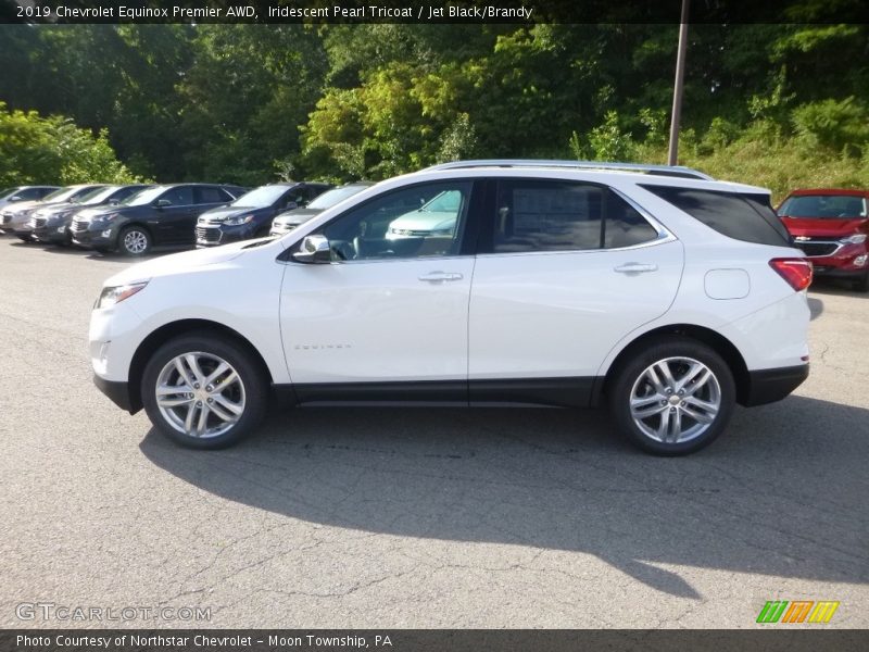 Iridescent Pearl Tricoat / Jet Black/Brandy 2019 Chevrolet Equinox Premier AWD
