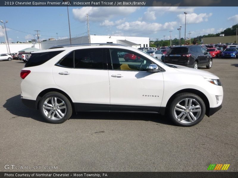Iridescent Pearl Tricoat / Jet Black/Brandy 2019 Chevrolet Equinox Premier AWD