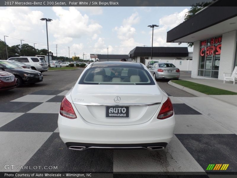 Polar White / Silk Beige/Black 2017 Mercedes-Benz C 300 Sedan