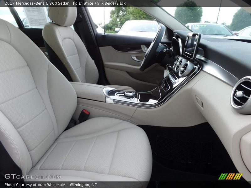 Polar White / Silk Beige/Black 2017 Mercedes-Benz C 300 Sedan