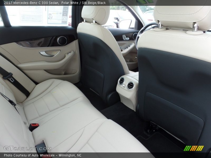 Polar White / Silk Beige/Black 2017 Mercedes-Benz C 300 Sedan