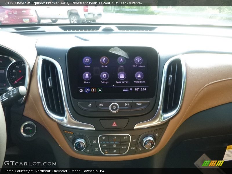Iridescent Pearl Tricoat / Jet Black/Brandy 2019 Chevrolet Equinox Premier AWD