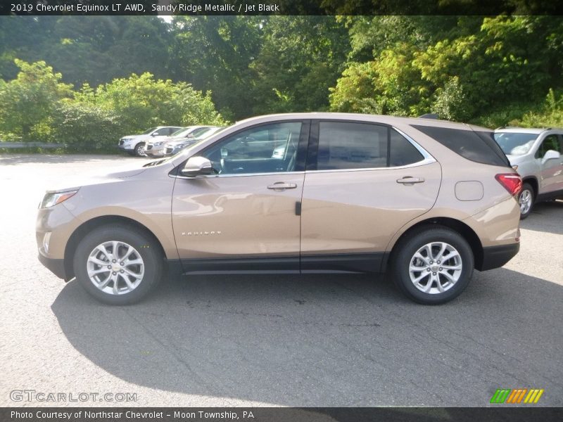 Sandy Ridge Metallic / Jet Black 2019 Chevrolet Equinox LT AWD