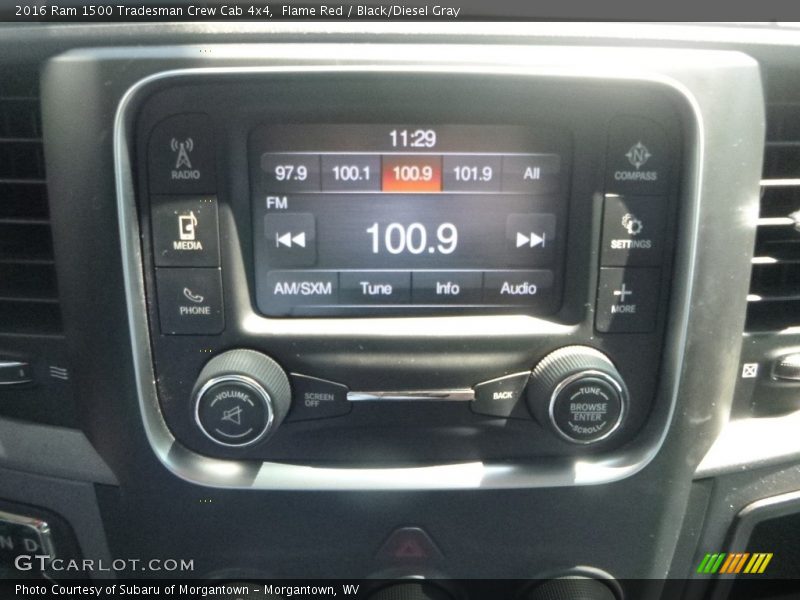 Flame Red / Black/Diesel Gray 2016 Ram 1500 Tradesman Crew Cab 4x4