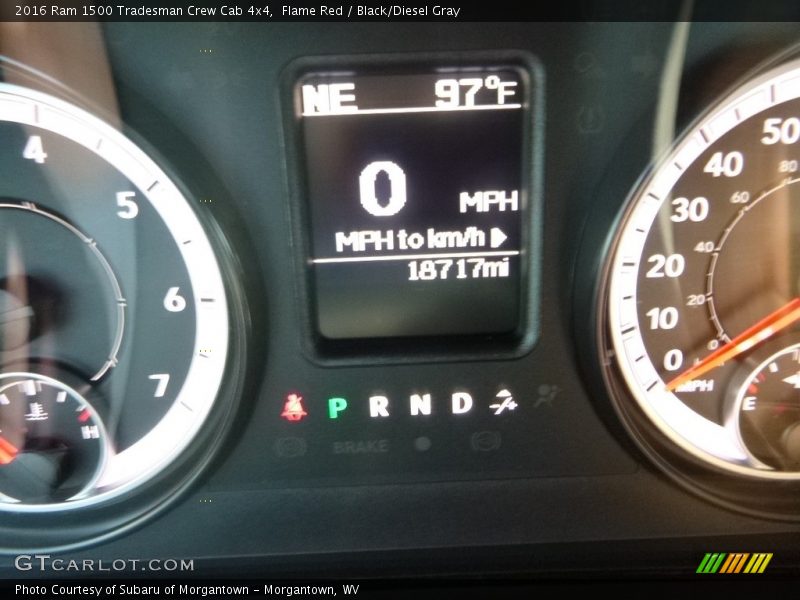 Flame Red / Black/Diesel Gray 2016 Ram 1500 Tradesman Crew Cab 4x4