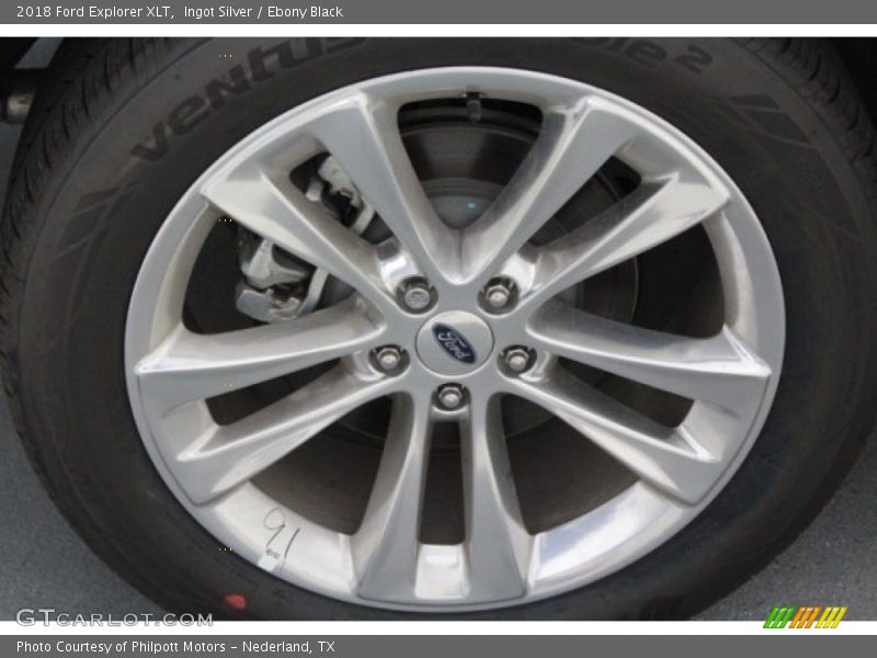 Ingot Silver / Ebony Black 2018 Ford Explorer XLT