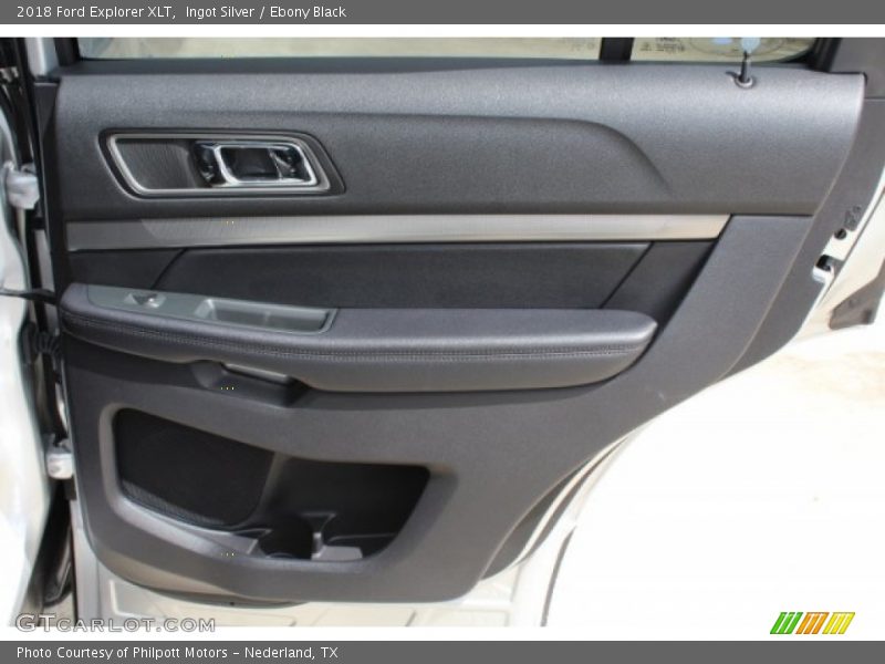 Ingot Silver / Ebony Black 2018 Ford Explorer XLT