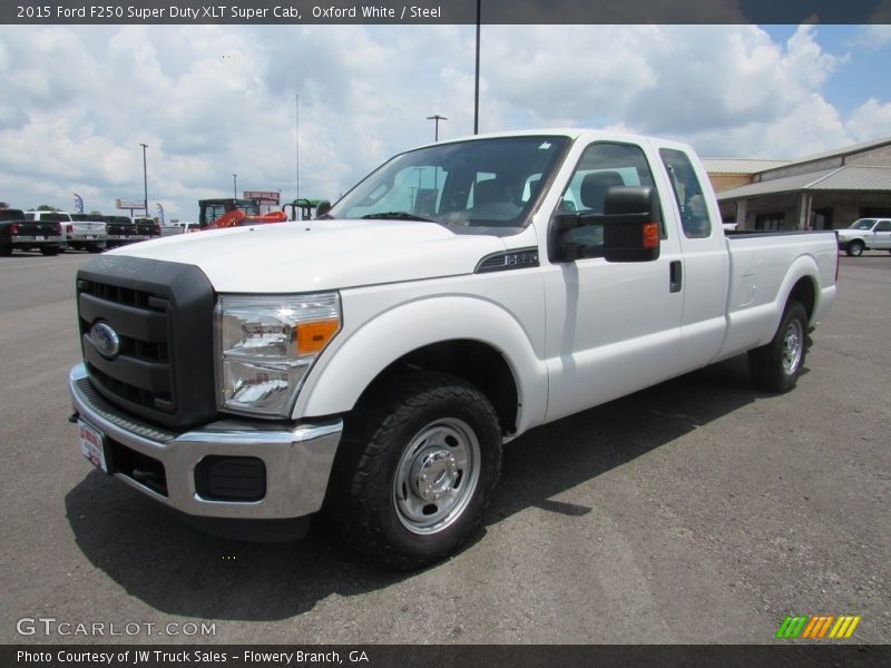 Oxford White / Steel 2015 Ford F250 Super Duty XLT Super Cab