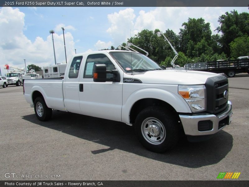 Oxford White / Steel 2015 Ford F250 Super Duty XLT Super Cab