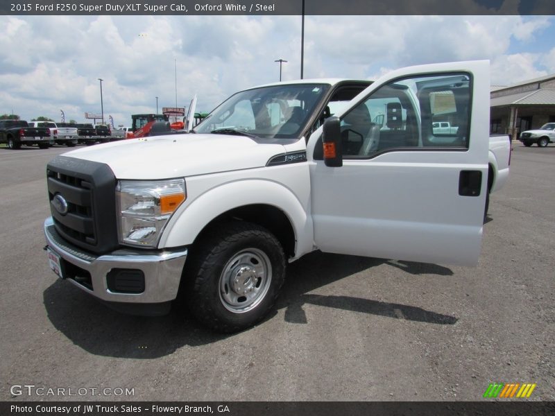 Oxford White / Steel 2015 Ford F250 Super Duty XLT Super Cab