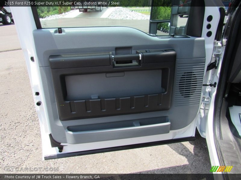 Oxford White / Steel 2015 Ford F250 Super Duty XLT Super Cab
