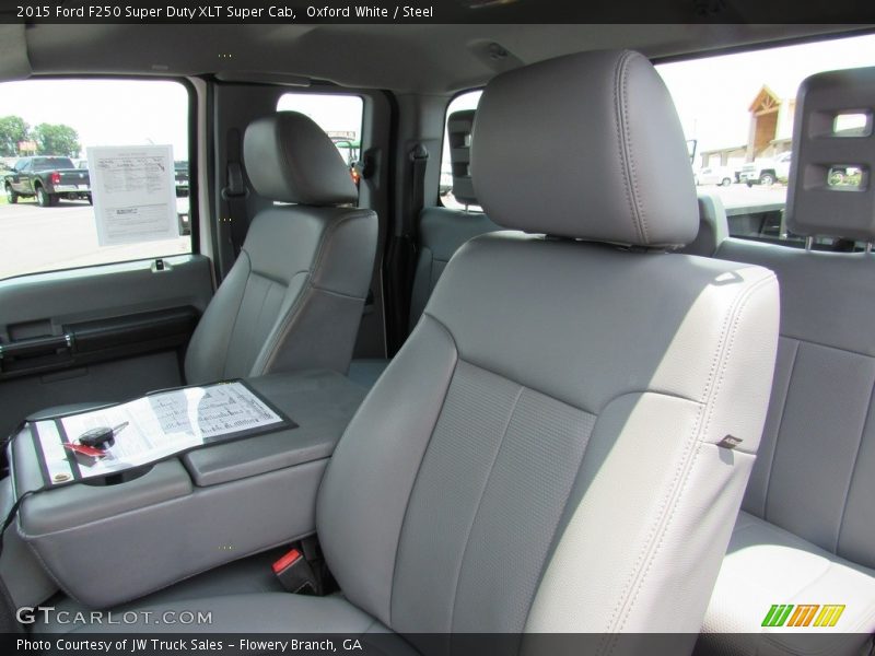Oxford White / Steel 2015 Ford F250 Super Duty XLT Super Cab