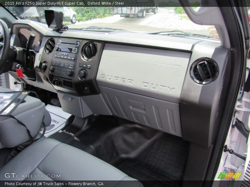 Oxford White / Steel 2015 Ford F250 Super Duty XLT Super Cab
