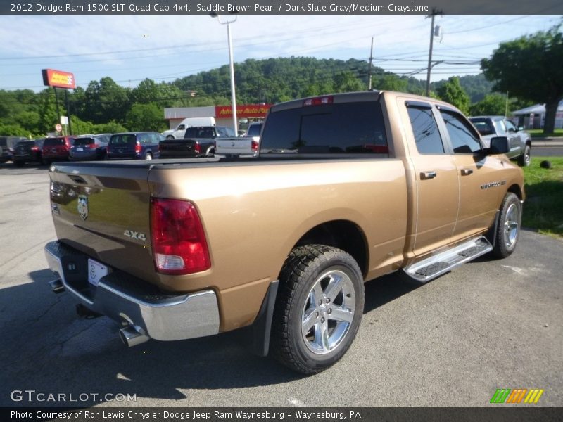 Saddle Brown Pearl / Dark Slate Gray/Medium Graystone 2012 Dodge Ram 1500 SLT Quad Cab 4x4