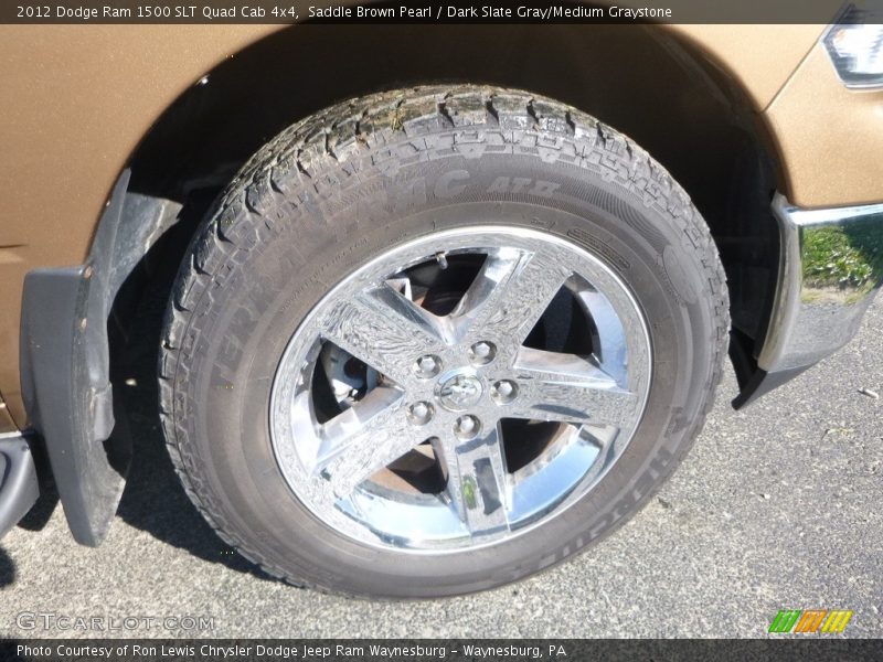 Saddle Brown Pearl / Dark Slate Gray/Medium Graystone 2012 Dodge Ram 1500 SLT Quad Cab 4x4