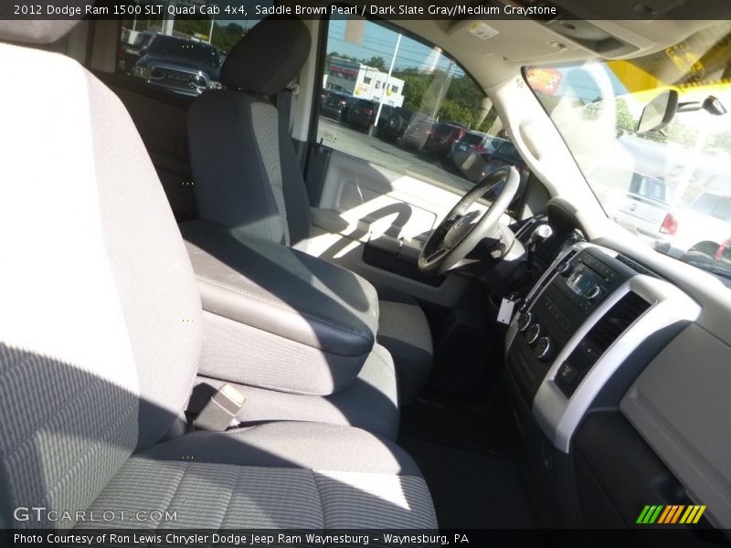 Saddle Brown Pearl / Dark Slate Gray/Medium Graystone 2012 Dodge Ram 1500 SLT Quad Cab 4x4