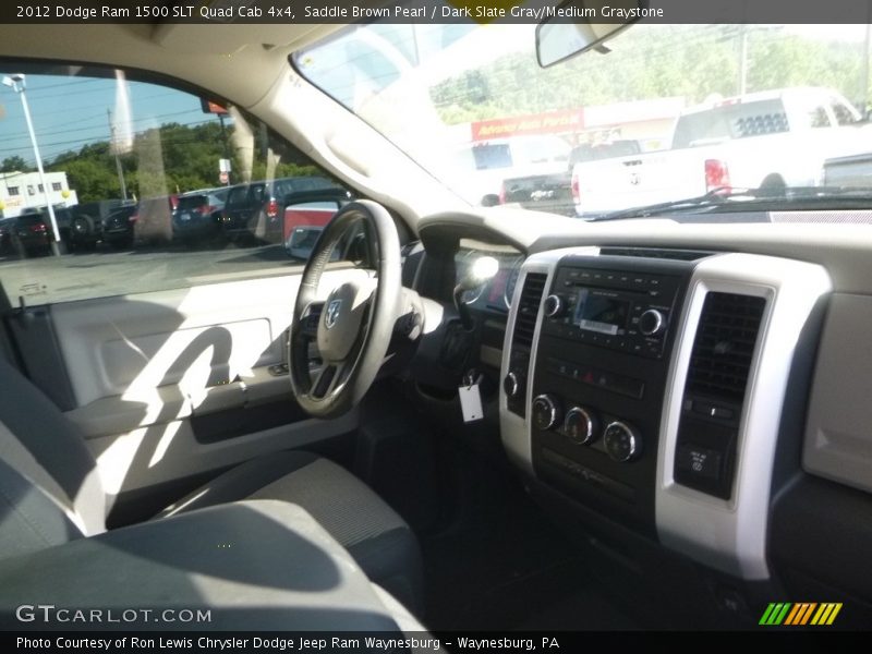 Saddle Brown Pearl / Dark Slate Gray/Medium Graystone 2012 Dodge Ram 1500 SLT Quad Cab 4x4