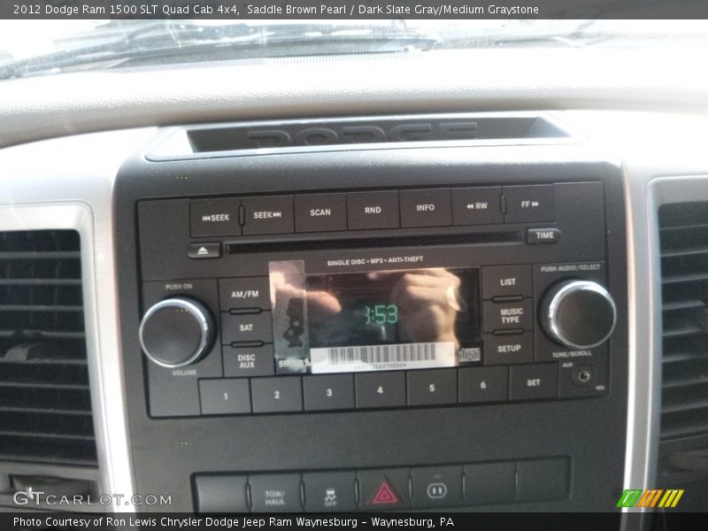 Saddle Brown Pearl / Dark Slate Gray/Medium Graystone 2012 Dodge Ram 1500 SLT Quad Cab 4x4