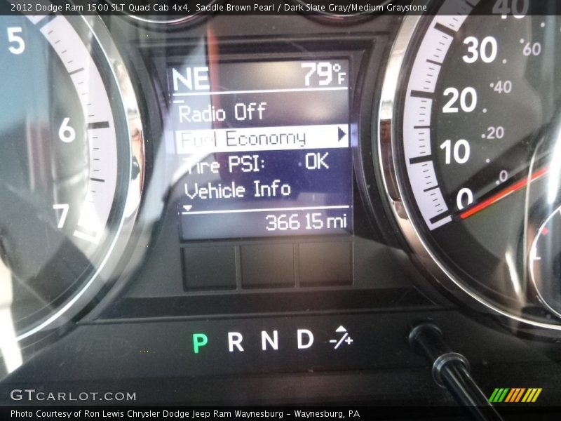 Saddle Brown Pearl / Dark Slate Gray/Medium Graystone 2012 Dodge Ram 1500 SLT Quad Cab 4x4