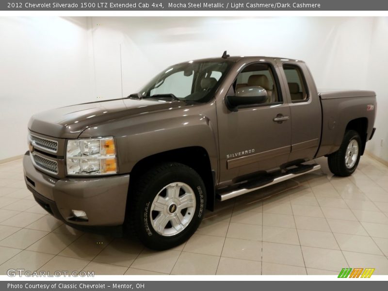 Mocha Steel Metallic / Light Cashmere/Dark Cashmere 2012 Chevrolet Silverado 1500 LTZ Extended Cab 4x4
