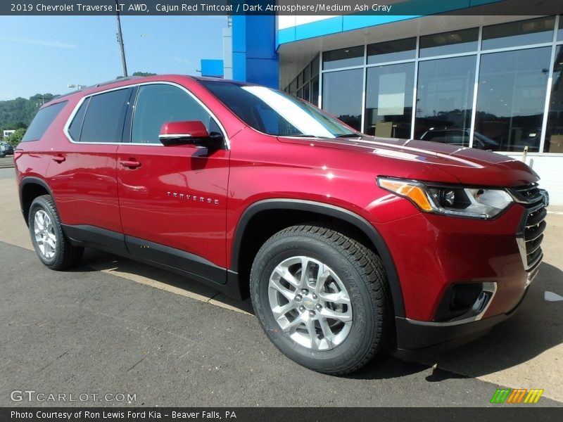 Cajun Red Tintcoat / Dark Atmosphere/Medium Ash Gray 2019 Chevrolet Traverse LT AWD