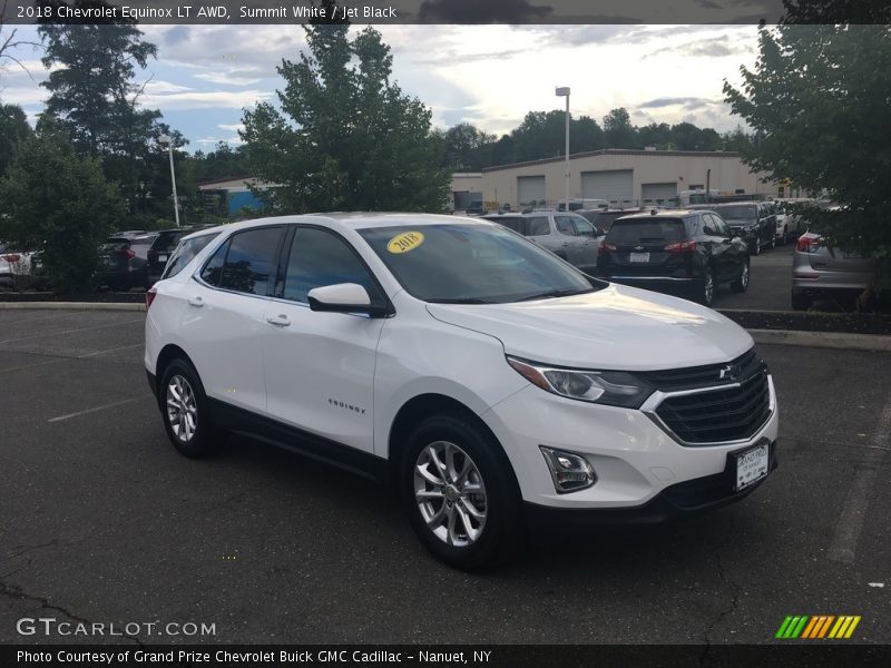 Summit White / Jet Black 2018 Chevrolet Equinox LT AWD