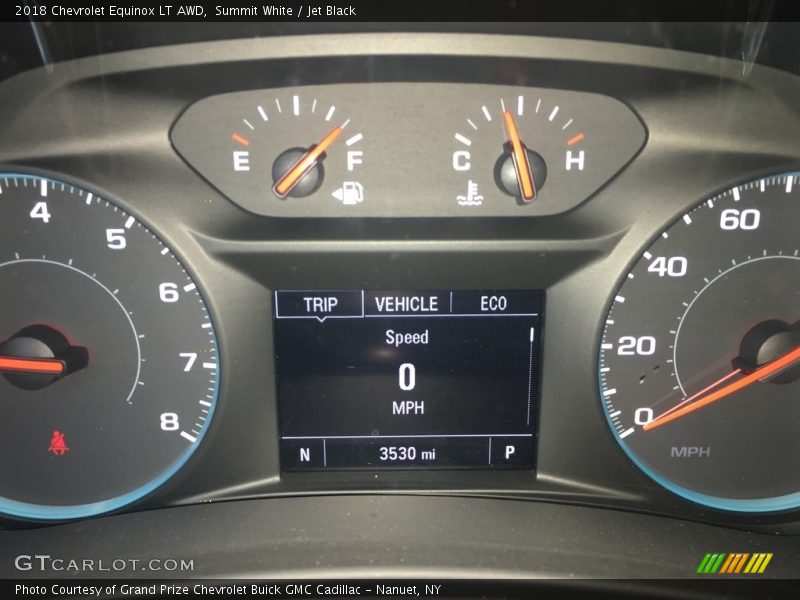 Summit White / Jet Black 2018 Chevrolet Equinox LT AWD