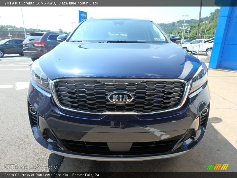 Blaze Blue / Satin Black 2019 Kia Sorento EX V6 AWD