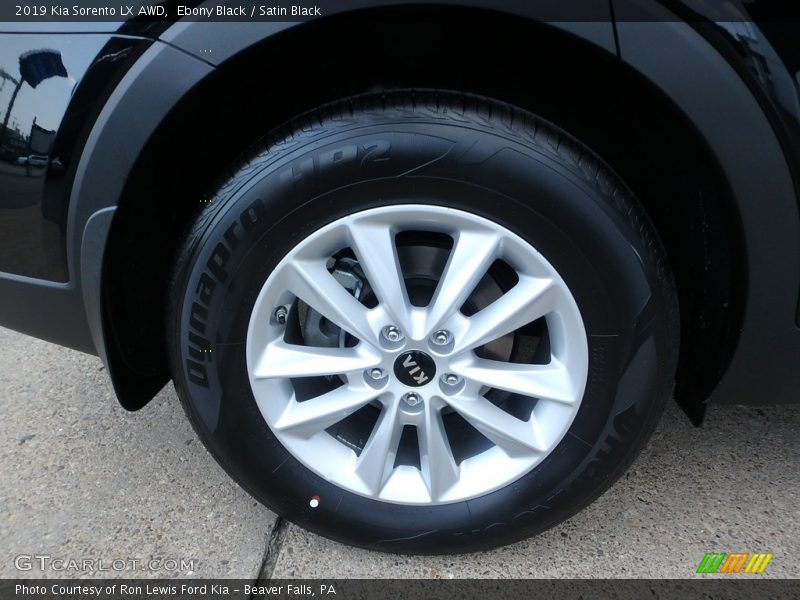 Ebony Black / Satin Black 2019 Kia Sorento LX AWD