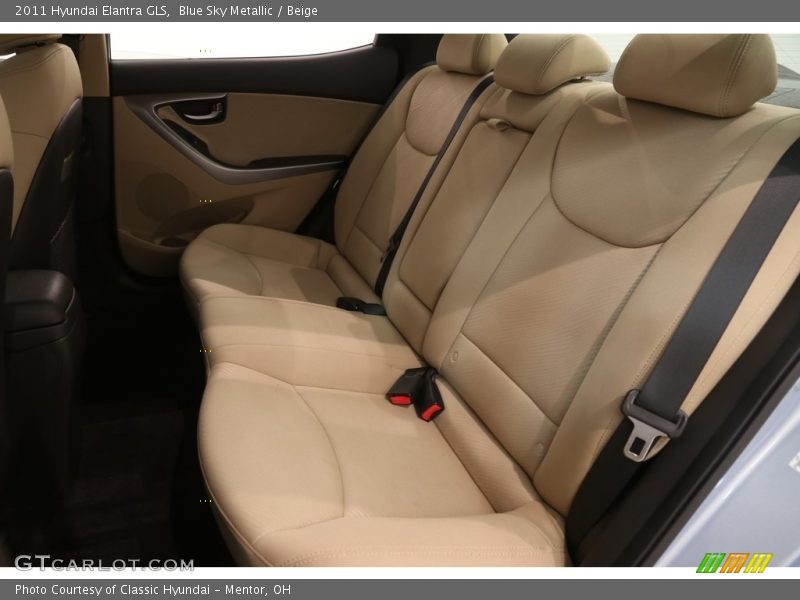 Blue Sky Metallic / Beige 2011 Hyundai Elantra GLS