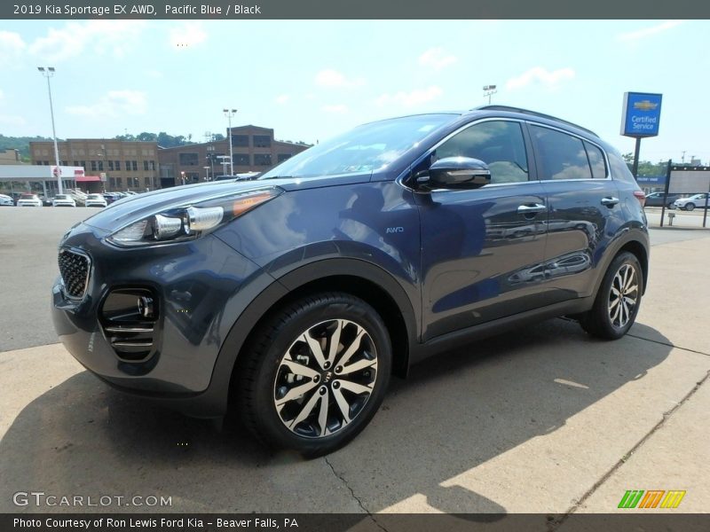 Pacific Blue / Black 2019 Kia Sportage EX AWD