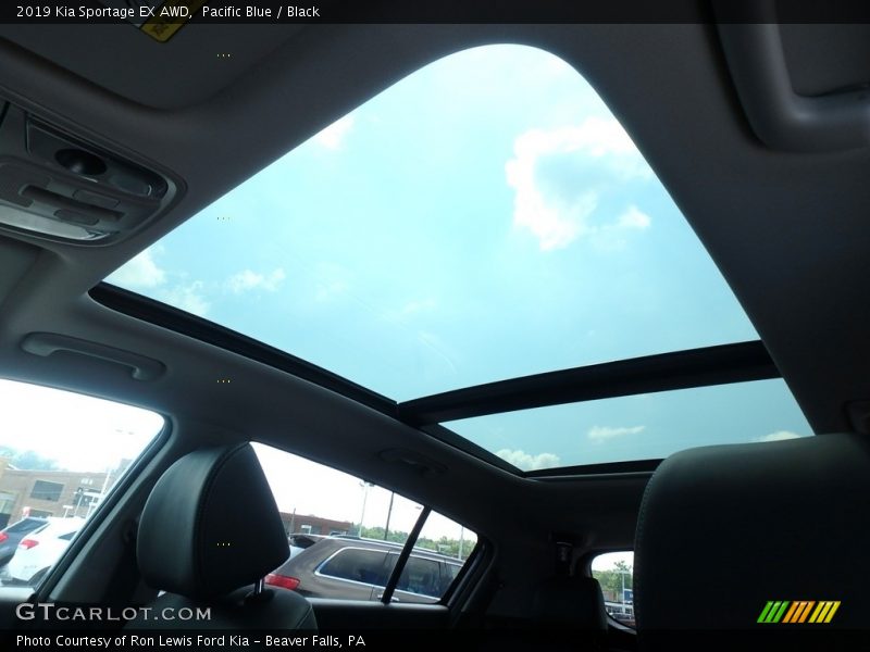 Sunroof of 2019 Sportage EX AWD