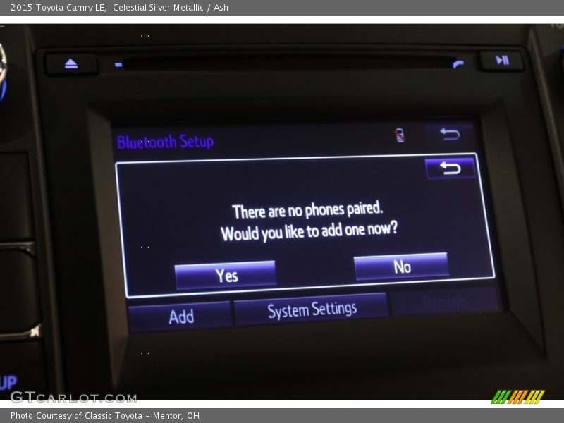 Celestial Silver Metallic / Ash 2015 Toyota Camry LE