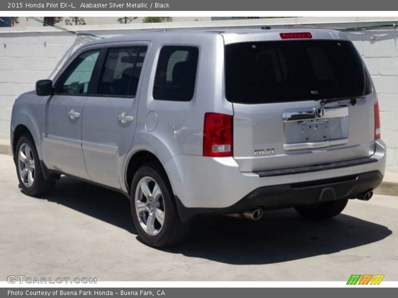 Alabaster Silver Metallic / Black 2015 Honda Pilot EX-L