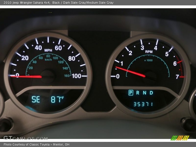 Black / Dark Slate Gray/Medium Slate Gray 2010 Jeep Wrangler Sahara 4x4