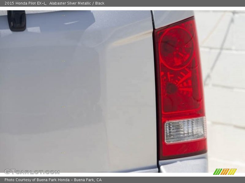 Alabaster Silver Metallic / Black 2015 Honda Pilot EX-L