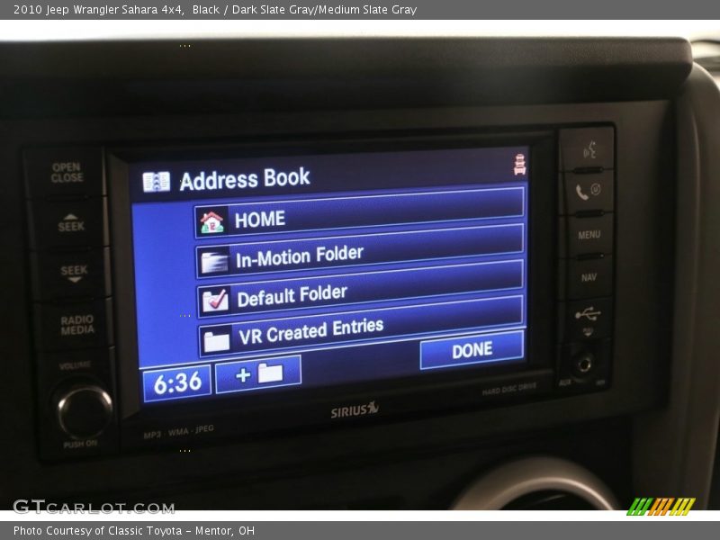 Black / Dark Slate Gray/Medium Slate Gray 2010 Jeep Wrangler Sahara 4x4