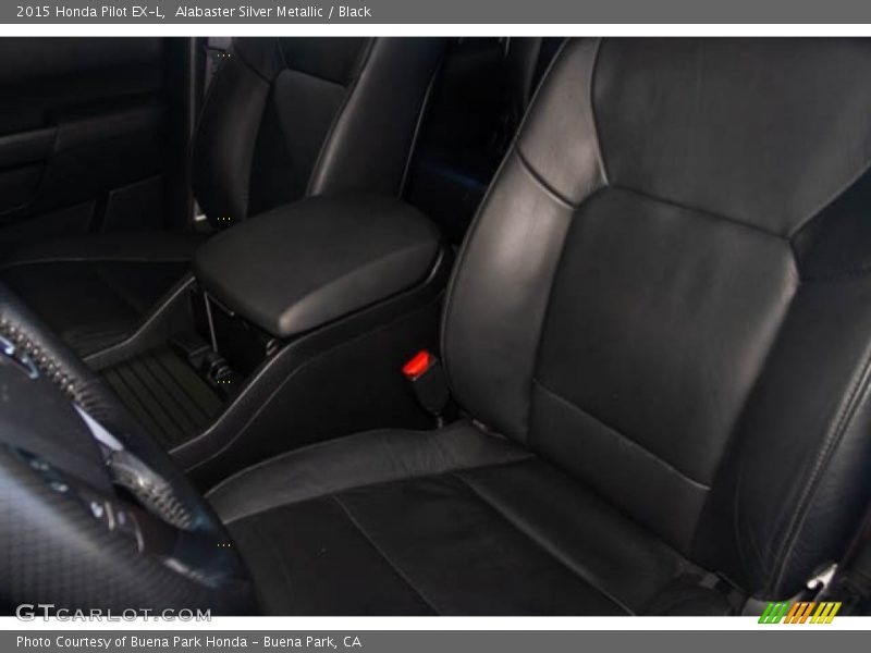 Alabaster Silver Metallic / Black 2015 Honda Pilot EX-L