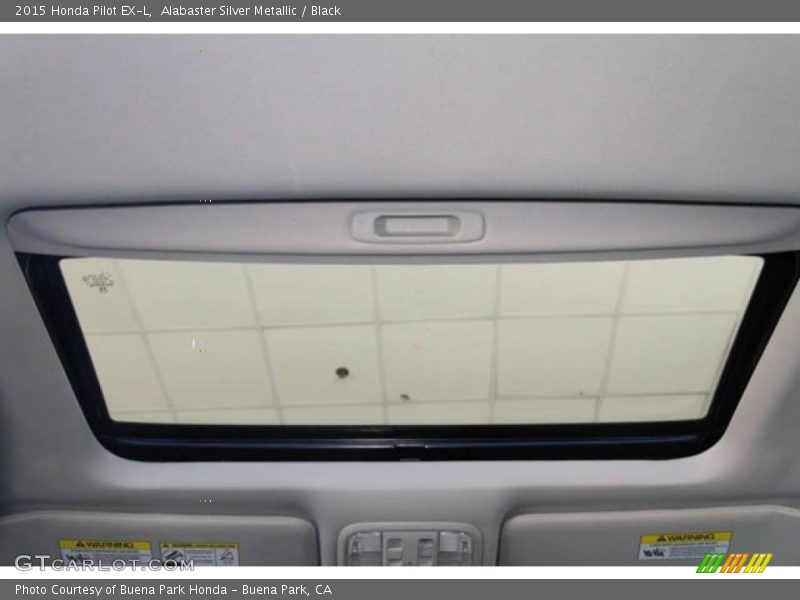 Alabaster Silver Metallic / Black 2015 Honda Pilot EX-L