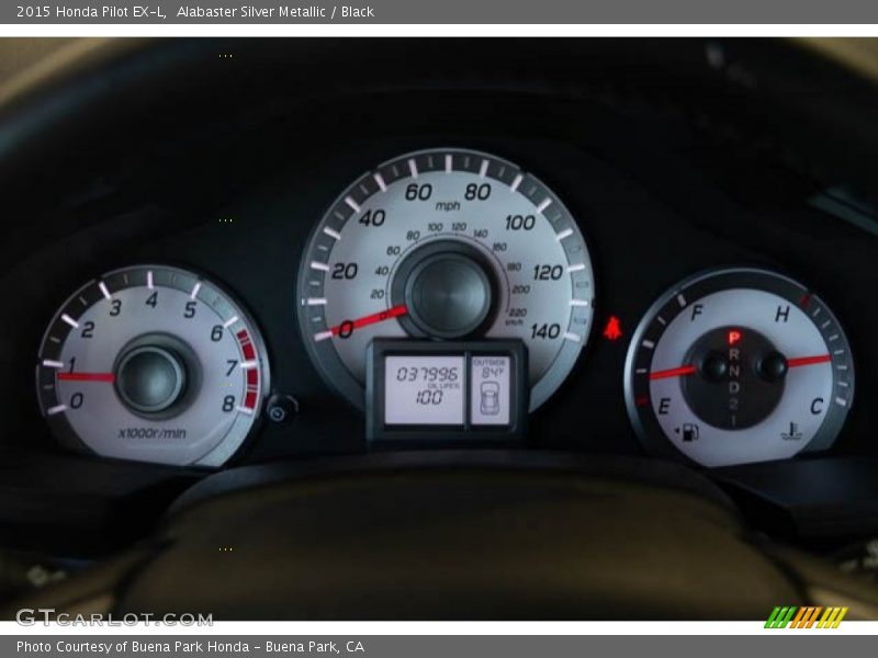 Alabaster Silver Metallic / Black 2015 Honda Pilot EX-L