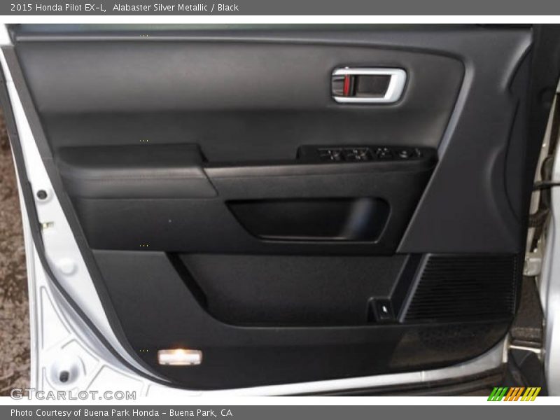 Alabaster Silver Metallic / Black 2015 Honda Pilot EX-L