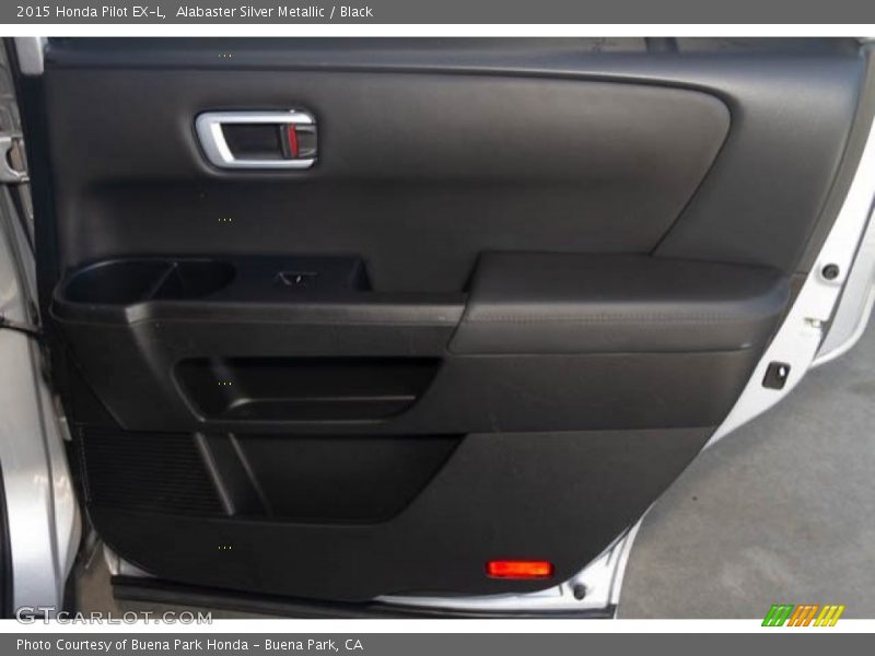 Alabaster Silver Metallic / Black 2015 Honda Pilot EX-L