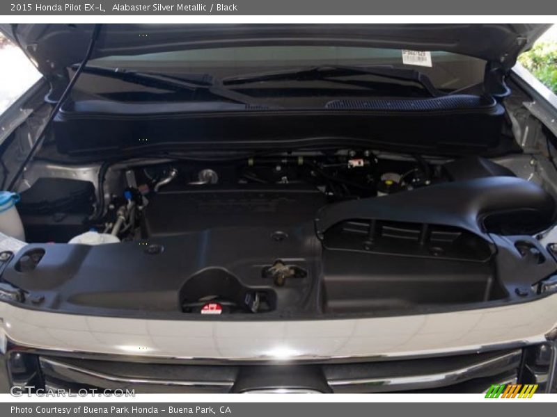 Alabaster Silver Metallic / Black 2015 Honda Pilot EX-L