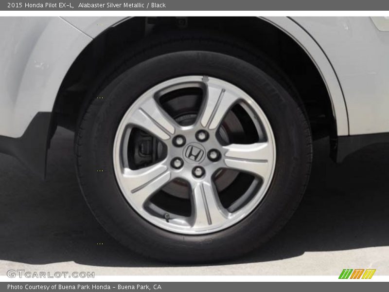 Alabaster Silver Metallic / Black 2015 Honda Pilot EX-L