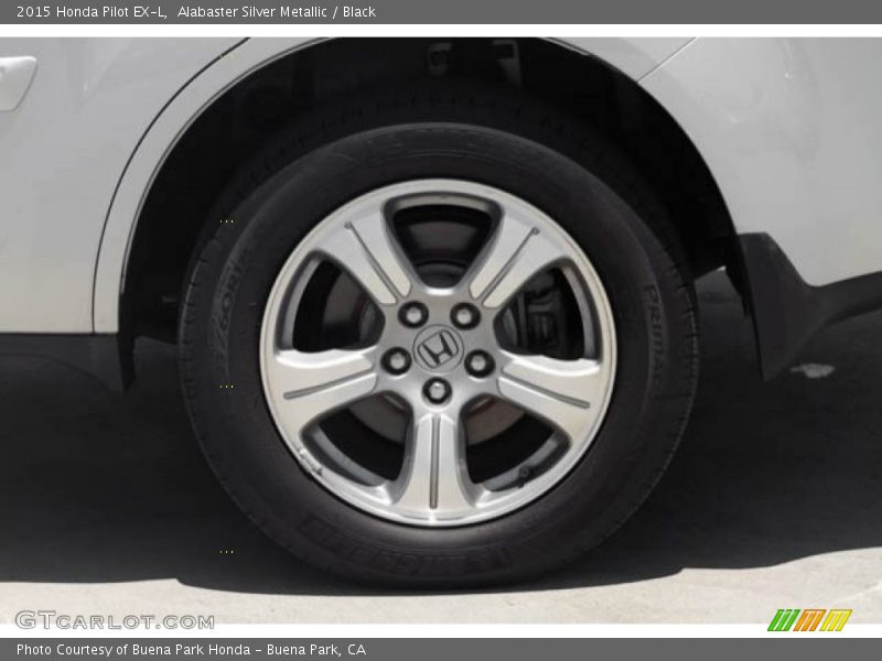 Alabaster Silver Metallic / Black 2015 Honda Pilot EX-L