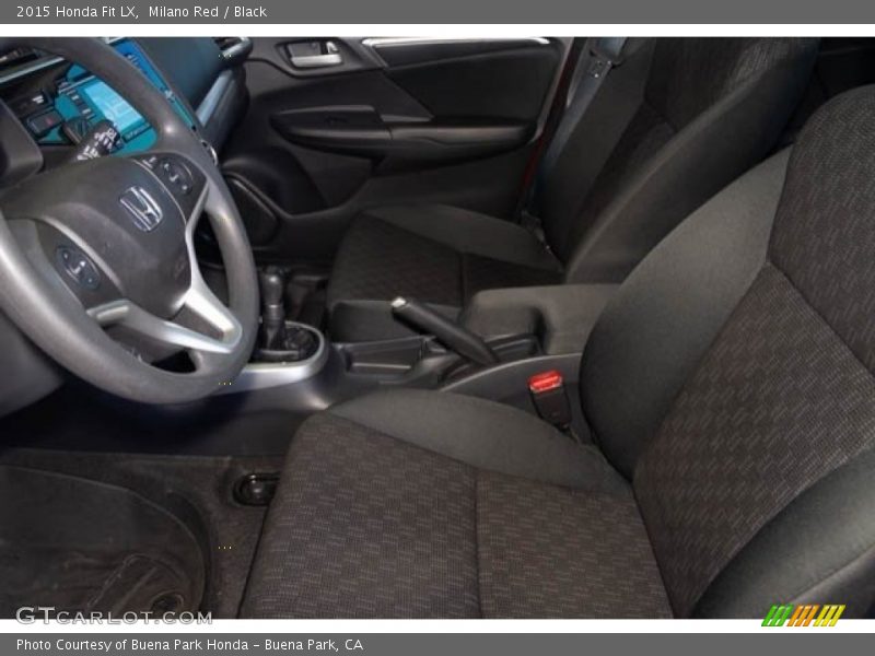 Milano Red / Black 2015 Honda Fit LX