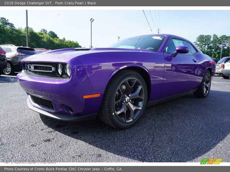 Plum Crazy Pearl / Black 2018 Dodge Challenger SXT