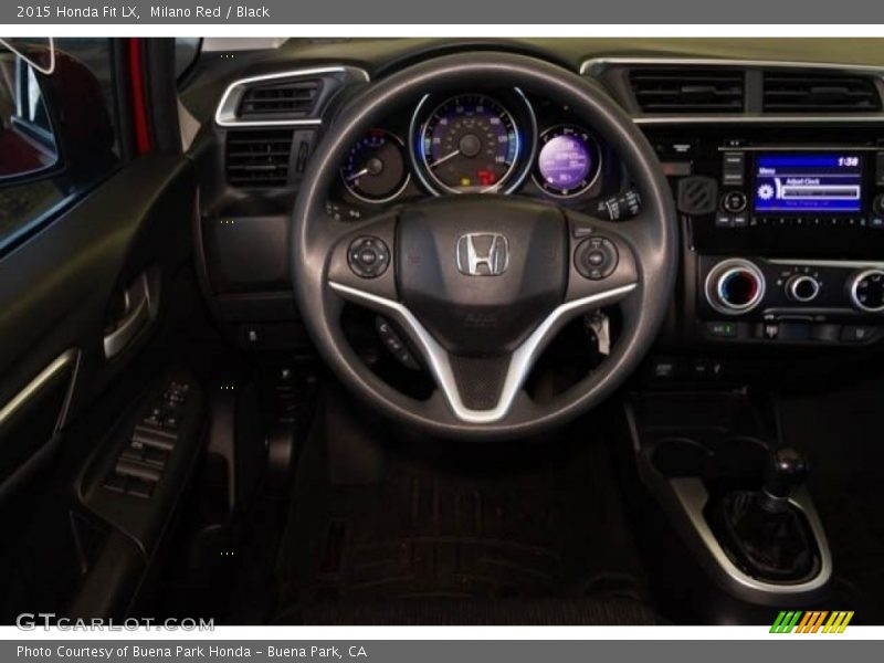 Milano Red / Black 2015 Honda Fit LX